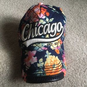 Floral Chicago SnapBack hat